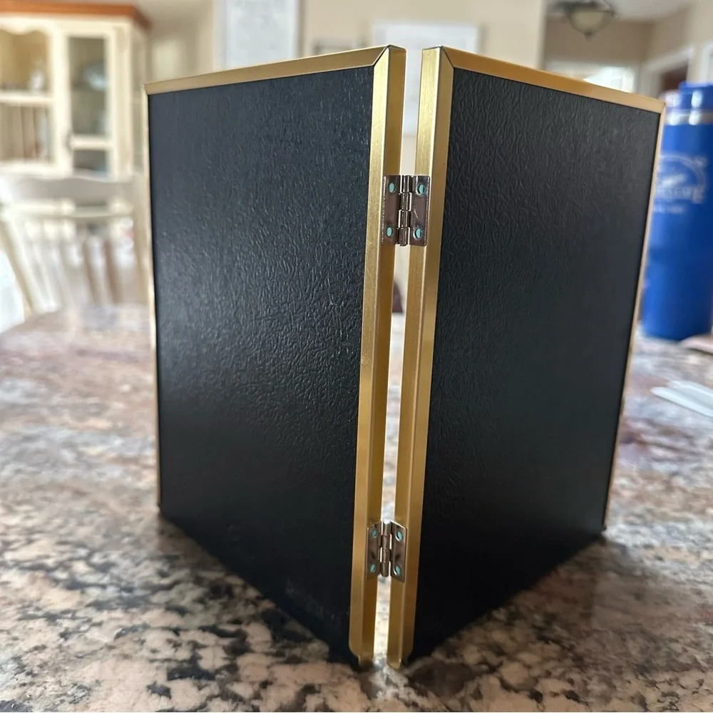 Double-Sided Gold Hinged Picture Frame